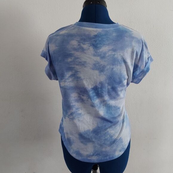 Disney Lilo and Stitch T Shirt Blue Tie Dye Small - Picture 3 of 6